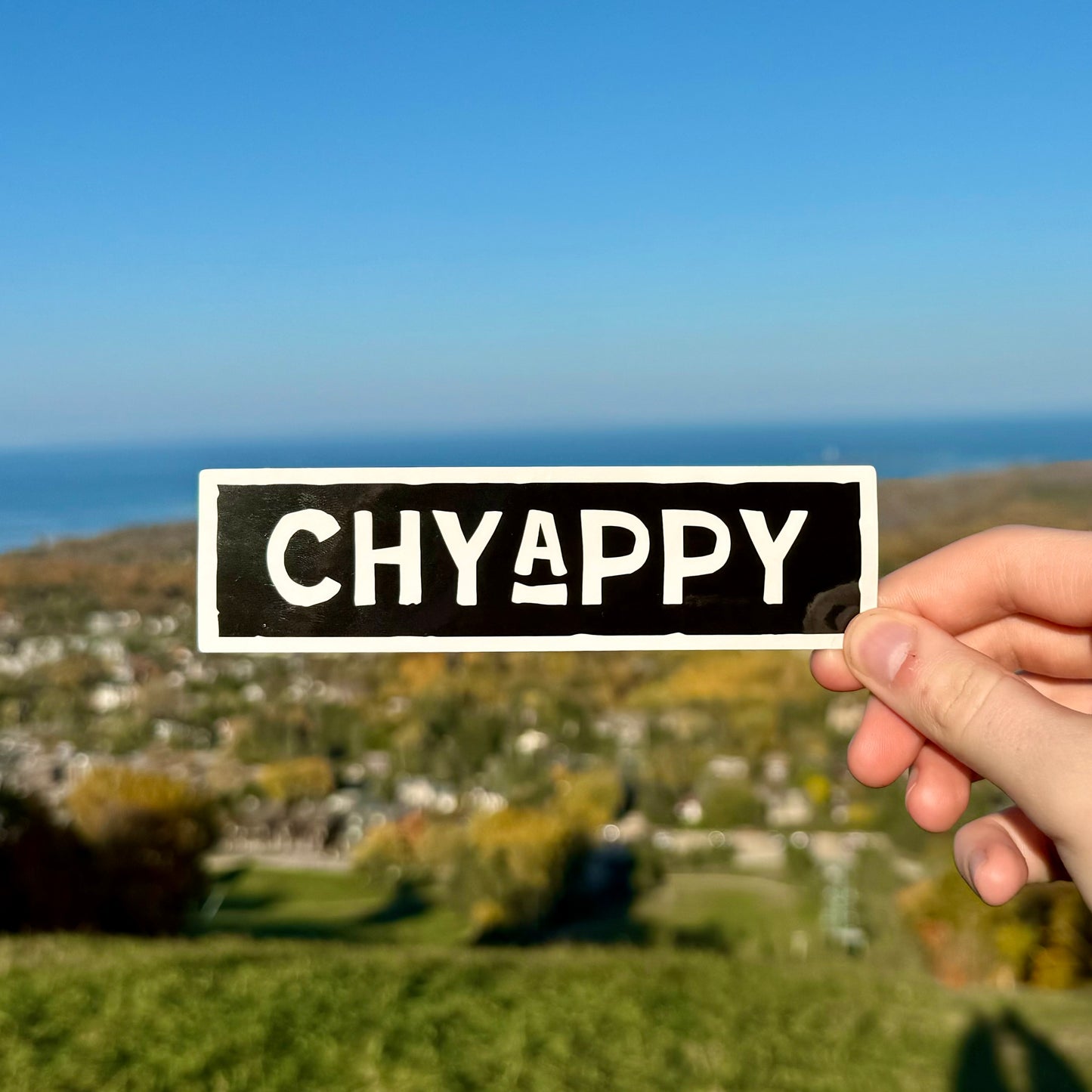 Chyappy Box Logo Sticker